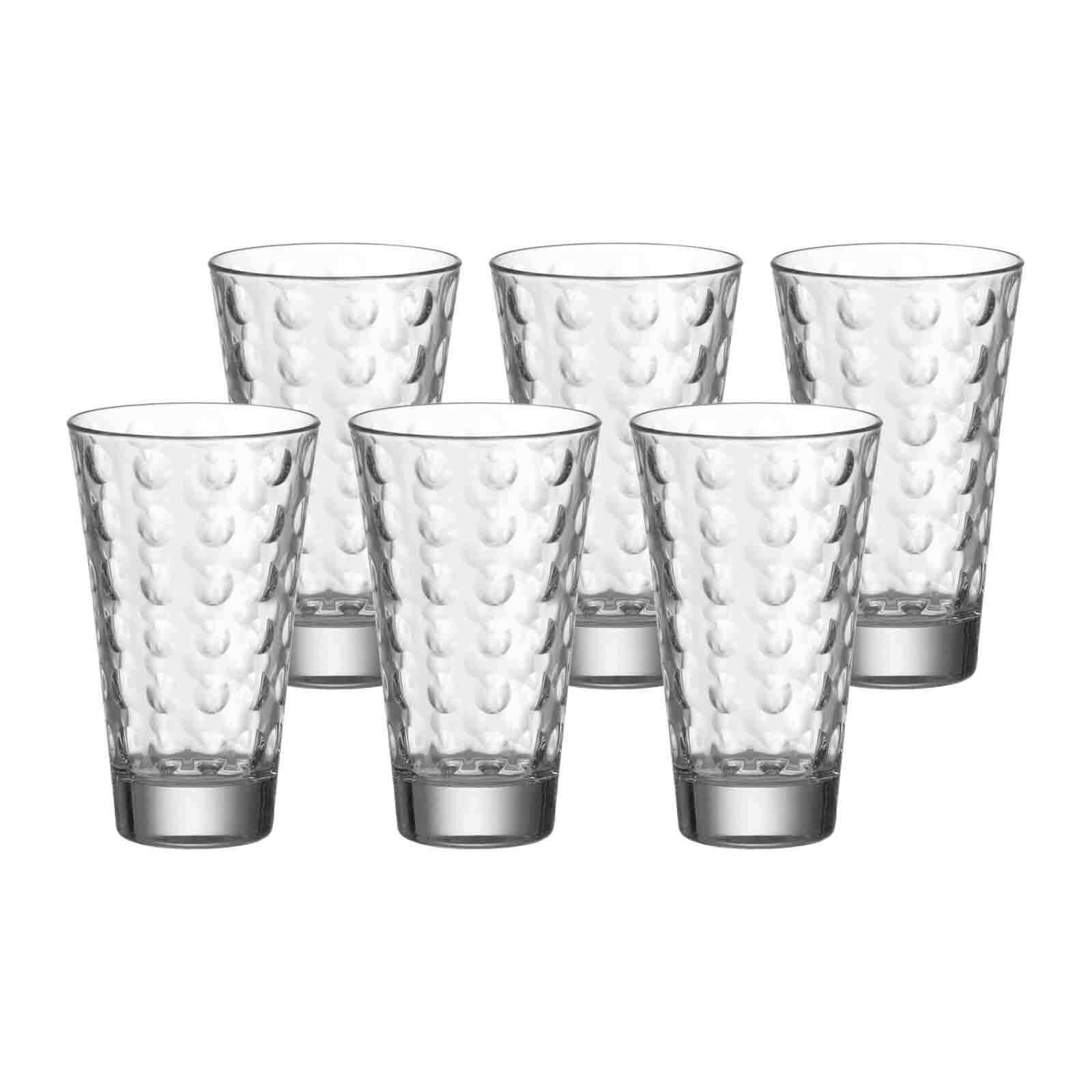 TRINKGLÄSER Optic transparent 200 ml 6er Set - Transparent, Glas (0.3L) - Leonardo Living