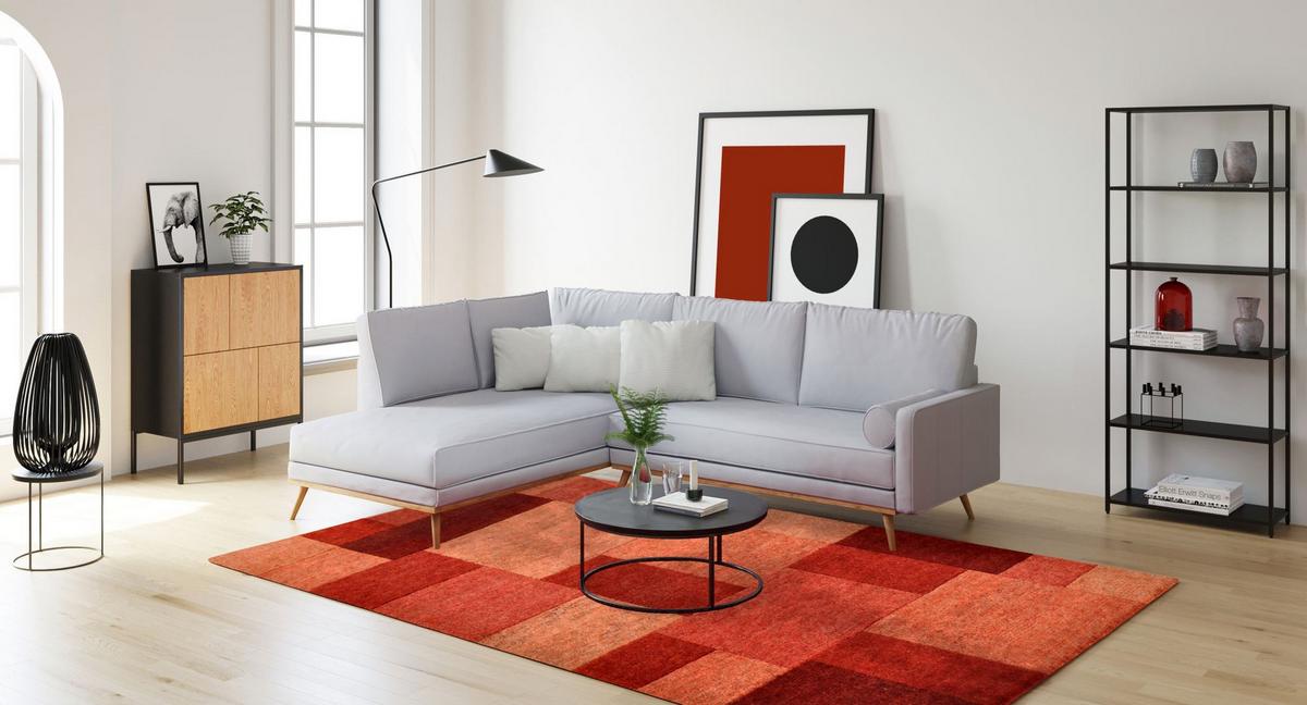 WOLLTEPPICH Dalas 140x200 cm - Rot, Textil (140/200cm) - THEKO