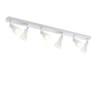 DECKENSTRAHLER Braunschweig 6-flammig 83/5.5/15.7 cm - Weiß, Metall (83/5.5/15.7cm) - Nettlife