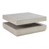COUCHTISCH Florenz 76/76/38 cm - Graubraun, Holzwerkstoff (76/76/38cm) - [en.casa]