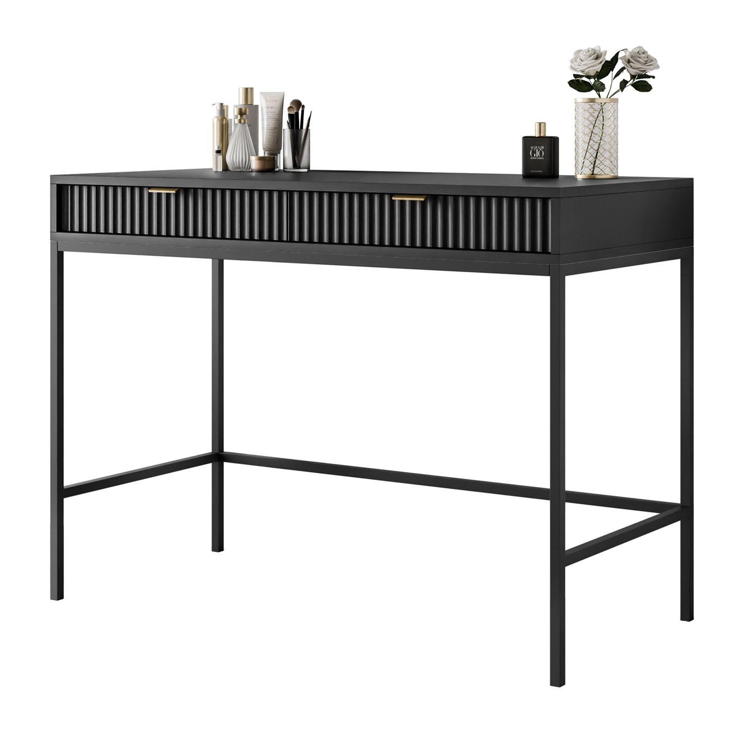 KONSOLENTISCH CORTADO T104 SCHWARZ - Schwarz, Holzwerkstoff (50/104/78cm) - Lookway