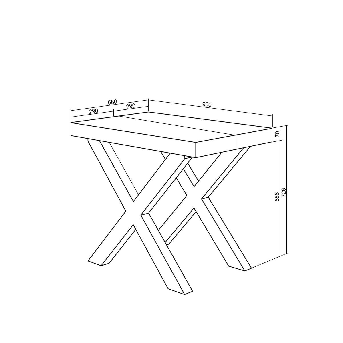 ESSTISCH ausziehbar 58 bis 302cm, für 14 Gäste, eiche, 58/90/73cm - Eichefarben, Holzwerkstoff (90/302/73cm) - Skraut Home
