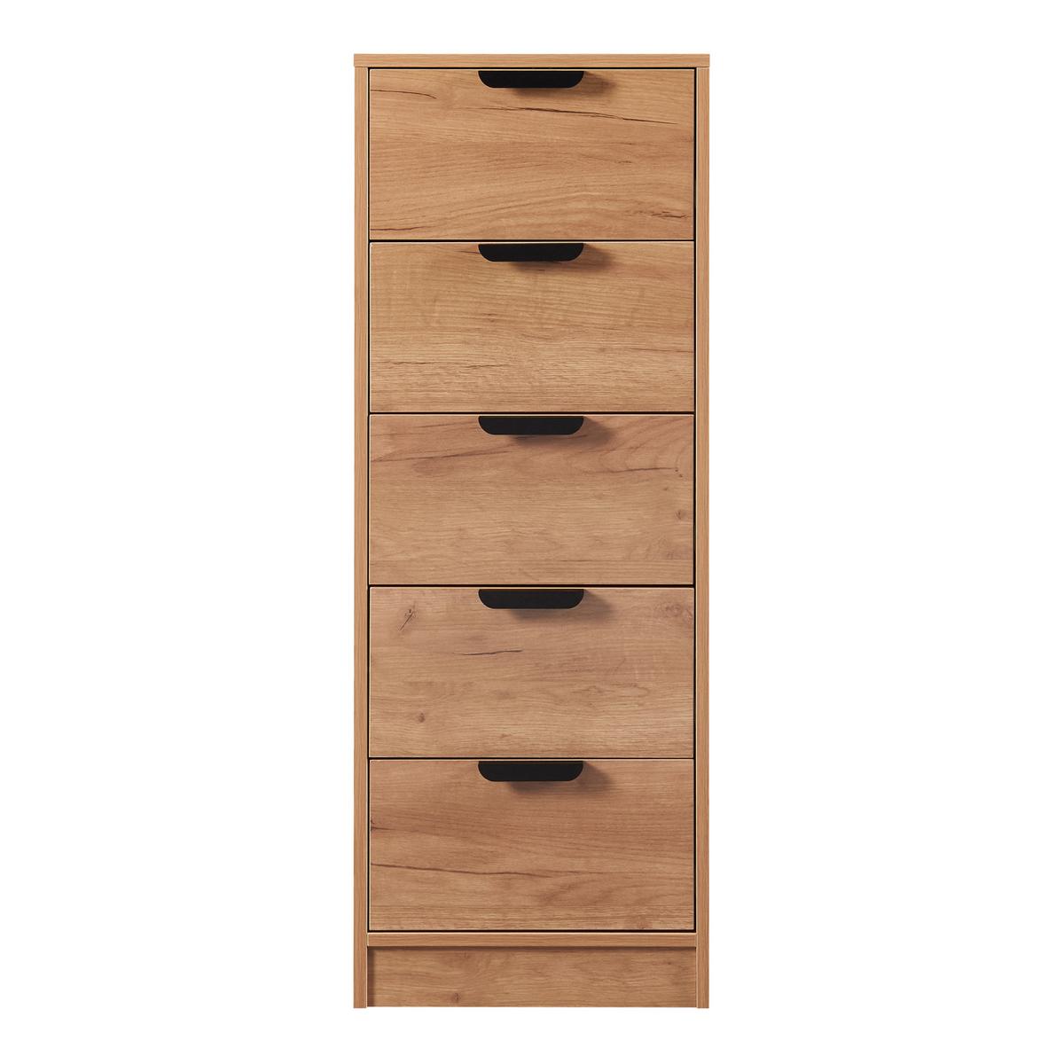 KOMMODE Varkaus - Eichefarben, Holzwerkstoff (40/108/40cm) - [en.casa]
