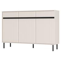 SIDEBOARD OSTIA 149/100/40 cm mit 3 Schubladen 3 Türen Beige - Beige, Holzwerkstoff (149/100/40cm) - MASSENO