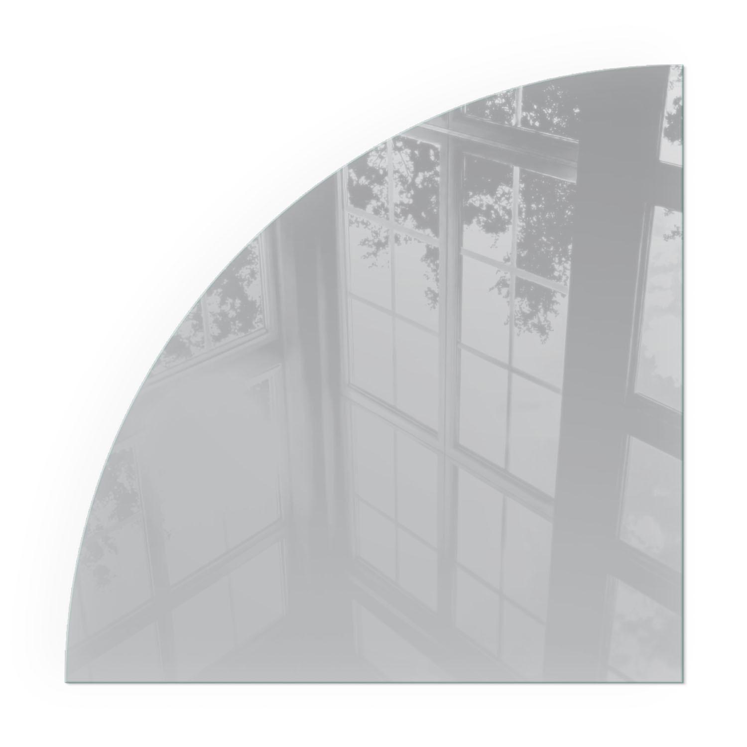 GLASPLATTE für Kamin 100x100 cm - Grau, Glas (100/100/0.4cm) - TULUP