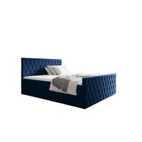 BOXBETT Asher Premium - Blau, Holzwerkstoff/Textil (180/200cm) - Fun Möbel