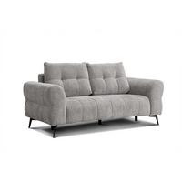 SOFA SALVINI 2,5-Sitzer, platingrau - Grau, Holz/Textil (206/88/99cm) - Wozimo