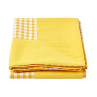 ÜBERWURF 150/200 cm, Vichy Karo 100% Baumwolle - Gelb, Textil (150/200cm) - Homescapes