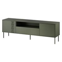TV-LOWBOARD Tresse 180 EF - Grün, Holzwerkstoff/Metall (180/55/40cm) - MIRJAN24