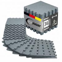 BODENSCHUTZMATTE 30x30x1 cm, Grau, 36er Set - Grau, Kunststoff (30/30cm) - eyepower
