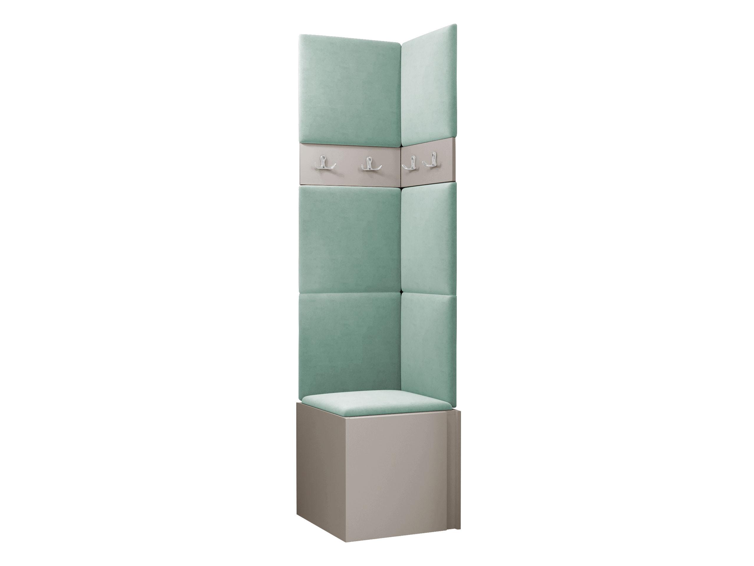 GARDEROBEN-SET Orion XXI - Kaschmir/Mintgrün, Holzwerkstoff/Kunststoff (42/186/46cm) - MIRJAN24