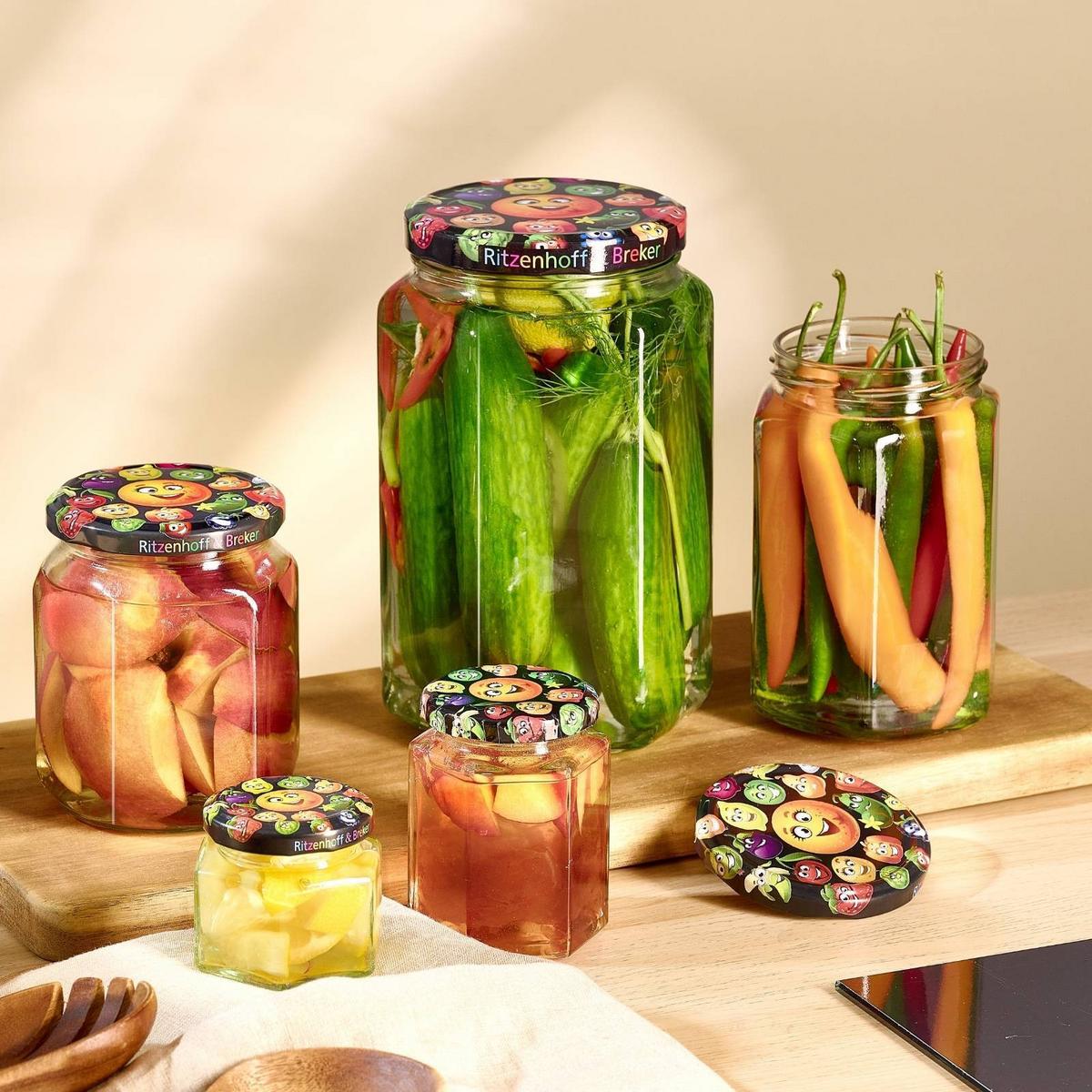 VORRATSGLÄSER Smile transparent 580 ml 6er Set - Transparent, Glas (9.5/11/9.5cm) - Ritzenhoff Breker