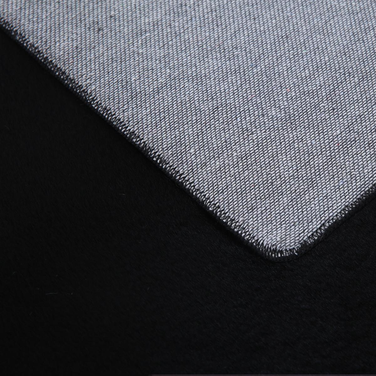 TEPPICH Kurzflor Waschbar NECKAR in Schwarz, einfarbig, 200 x 290 cm - Schwarz, Textil (290/200cm) - KADIMA DESIGN