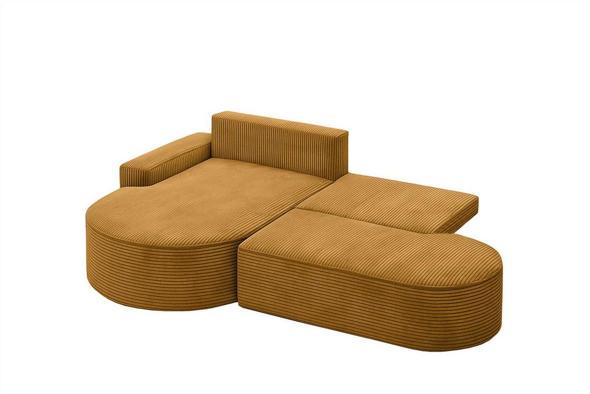 ECKSOFA Girona Mit Schlaffunktion - Gelb, Holzwerkstoff/Textil (278/179cm) - Fun Möbel