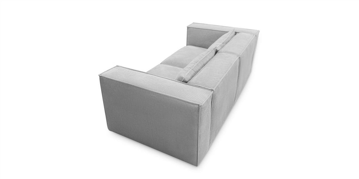 SOFA 2-sitzer Nevio - Grau, Holzwerkstoff/Textil (210/71/105cm) - Fun Möbel