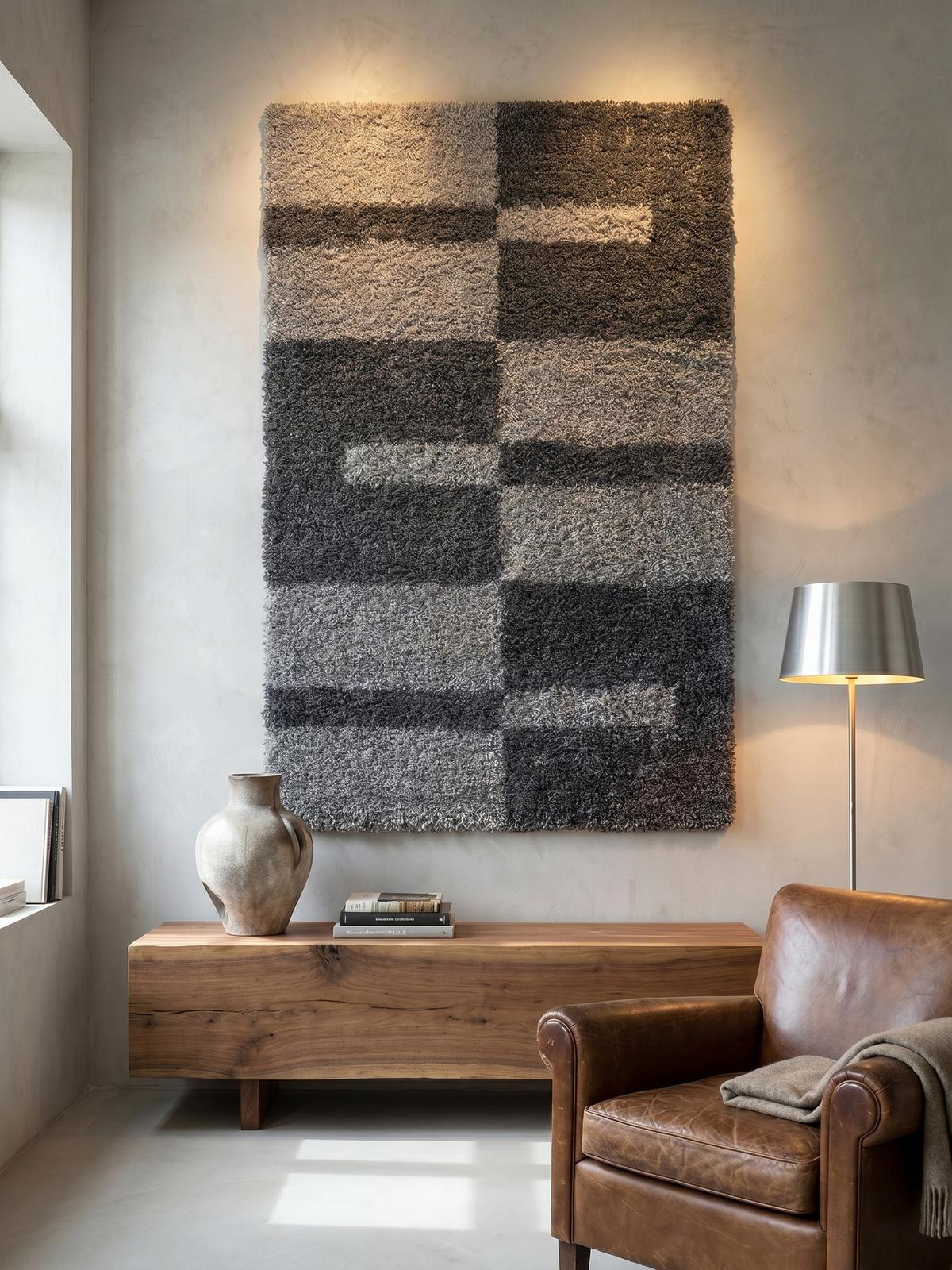 HOCHFLORTEPPICH WERFEN, kariert, Grau, 80 x 250 cm - Grau, Textil (80/250cm) - KADIMA DESIGN