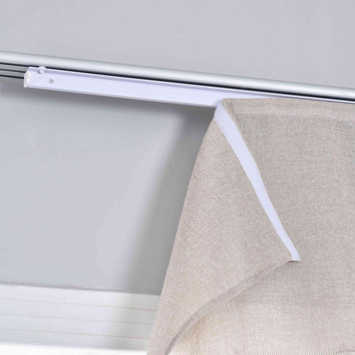 SCHIEBEVORHANG »Leipzig« HxB 245x60 cm Taupe - Taupe, Textil (60/245/245cm) - Gardinenbox