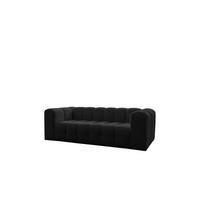 SOFA 3-sitzer Solvie In Tiffani - Schwarz, Holzwerkstoff/Textil (230/75/106cm) - Fun Möbel