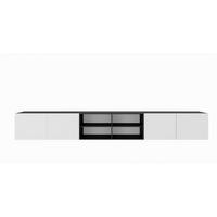 LOWBOARD MIVO 300/41/40 cm, Hängender TV-Schrank Anthrazit / Weiß - Anthrazit/Weiß, Holzwerkstoff (300/41/40cm) - MASSENO