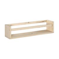 WANDREGAL aus massiver Kiefer - L60 x H15 cm - Eschefarben, Holzwerkstoff (15/15/15cm) - Calicosy