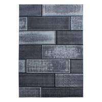 KURZFLORTEPPICH INN, in Steinoptik, Schwarz, 160 x 230 cm - Schwarz, Textil (160/230cm) - KADIMA DESIGN