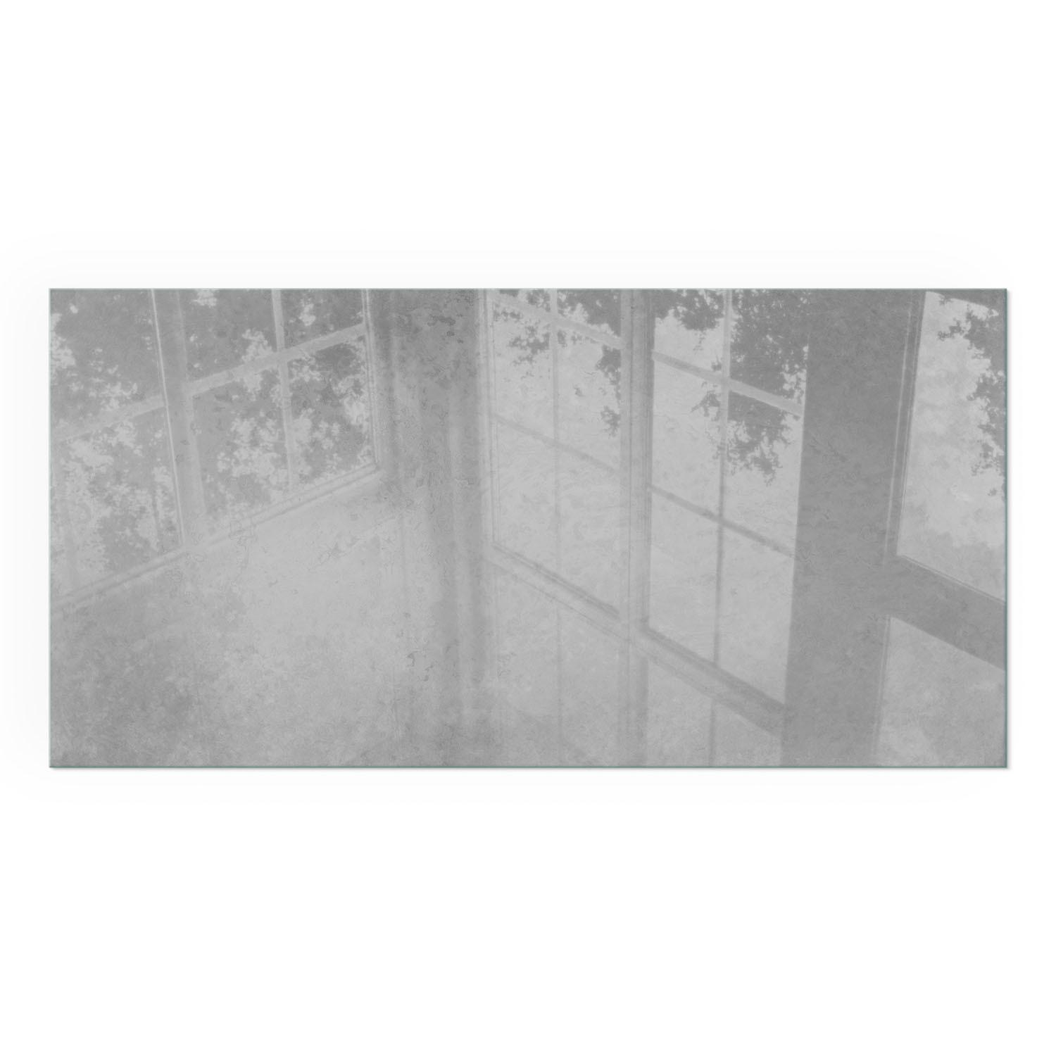 GLASPLATTE für Kamin 120x60 cm - Grau, Glas (120/60/0.4cm) - TULUP