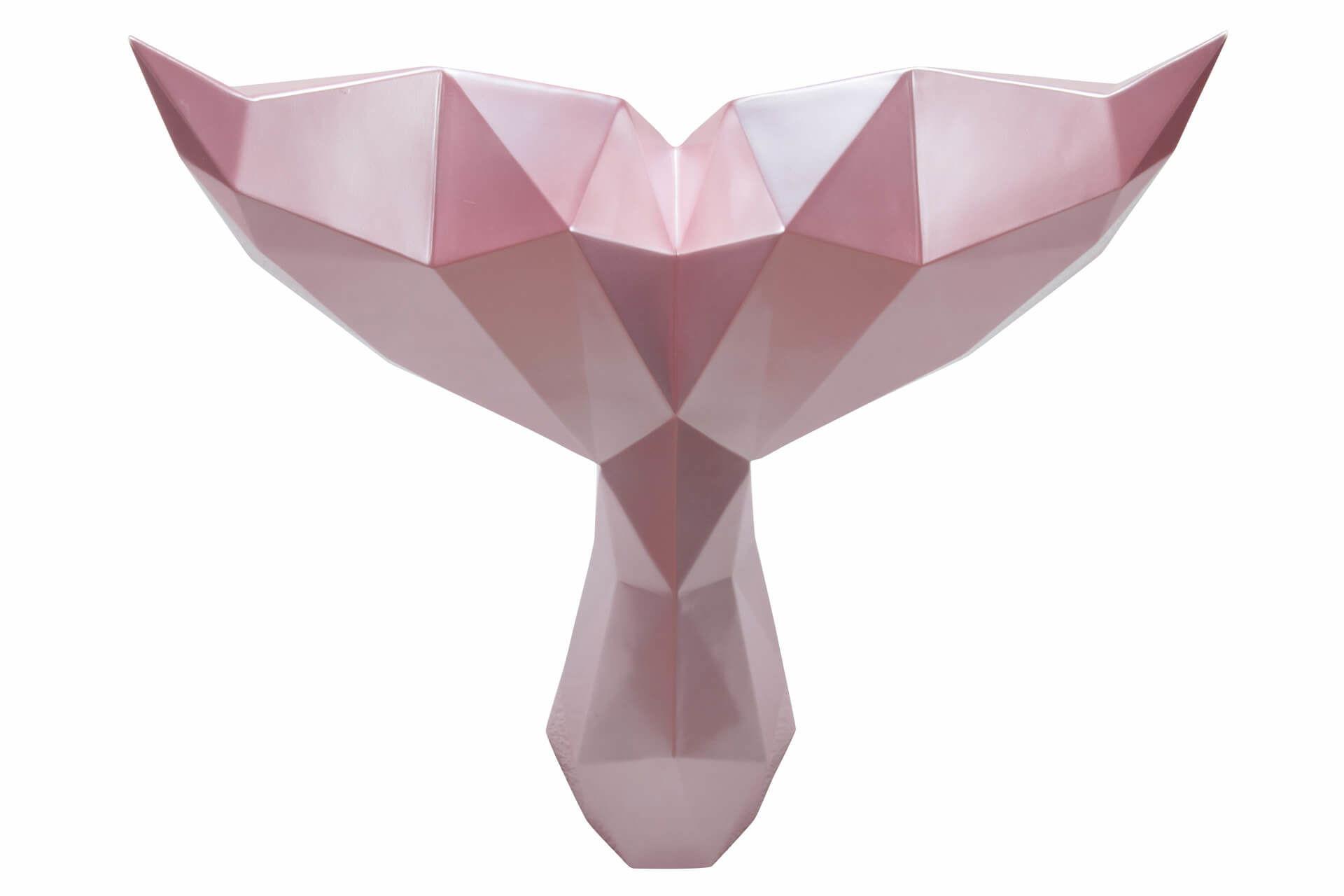 SKULPTUR Rosa 43/32 cm - Pink, Stein (1.66/32/38cm) - KUNSTLOFT