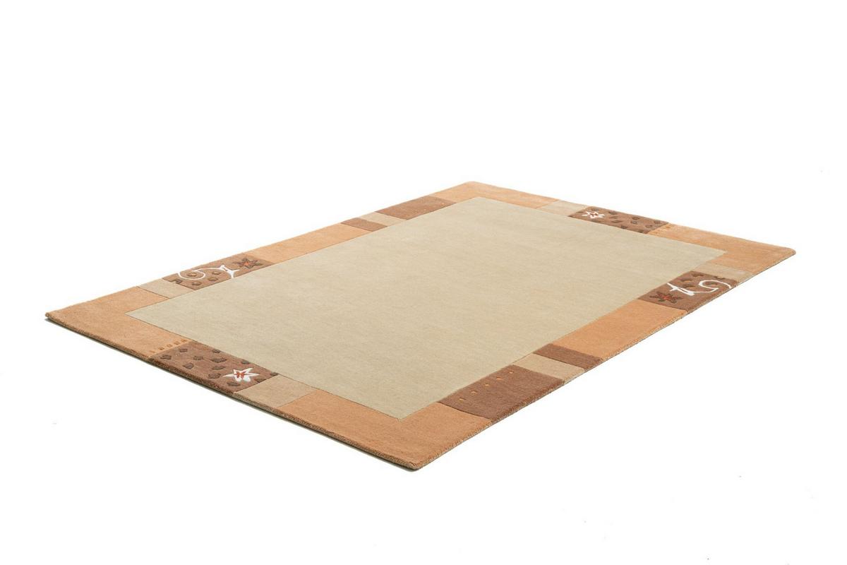 HANDTUFTTEPPICH Royal Ganges 90x160 cm - Honig, Textil (90/160cm) - THEKO