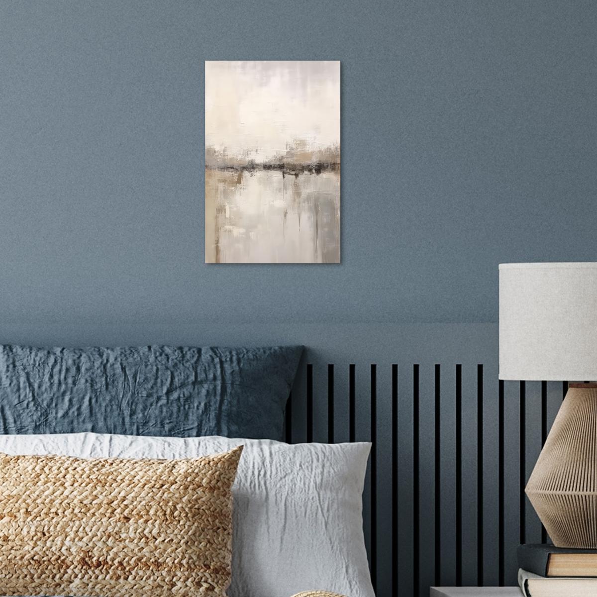 POSTER Moderne Kunst - Abstrakt - Beige Room Decor 20x30 cm - Beige, Papier (20/30/0.1cm) - MuchoWow