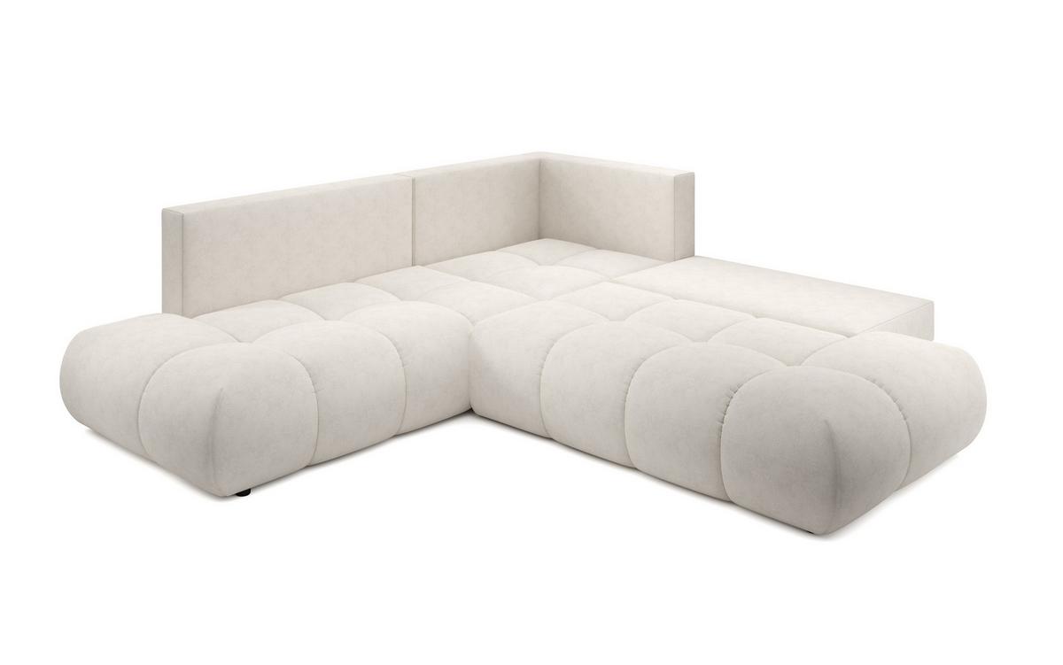 ECKSOFA DUCA II L-S Grau Chenille mit Schlaffunktion - Grau, Holz (266.5/266.5cm) - MASSENO
