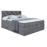 BOXSPRINGBETT ZAFIRA-BZ KING - 180 x 200 - H3/H4 - Dunkelgrau - Dunkelgrau, Holzwerkstoff (180/200cm) - ALTDECOR