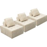 SESSEL velluto beige - Beige, Textil (100/89/96cm) - Habitat Garten