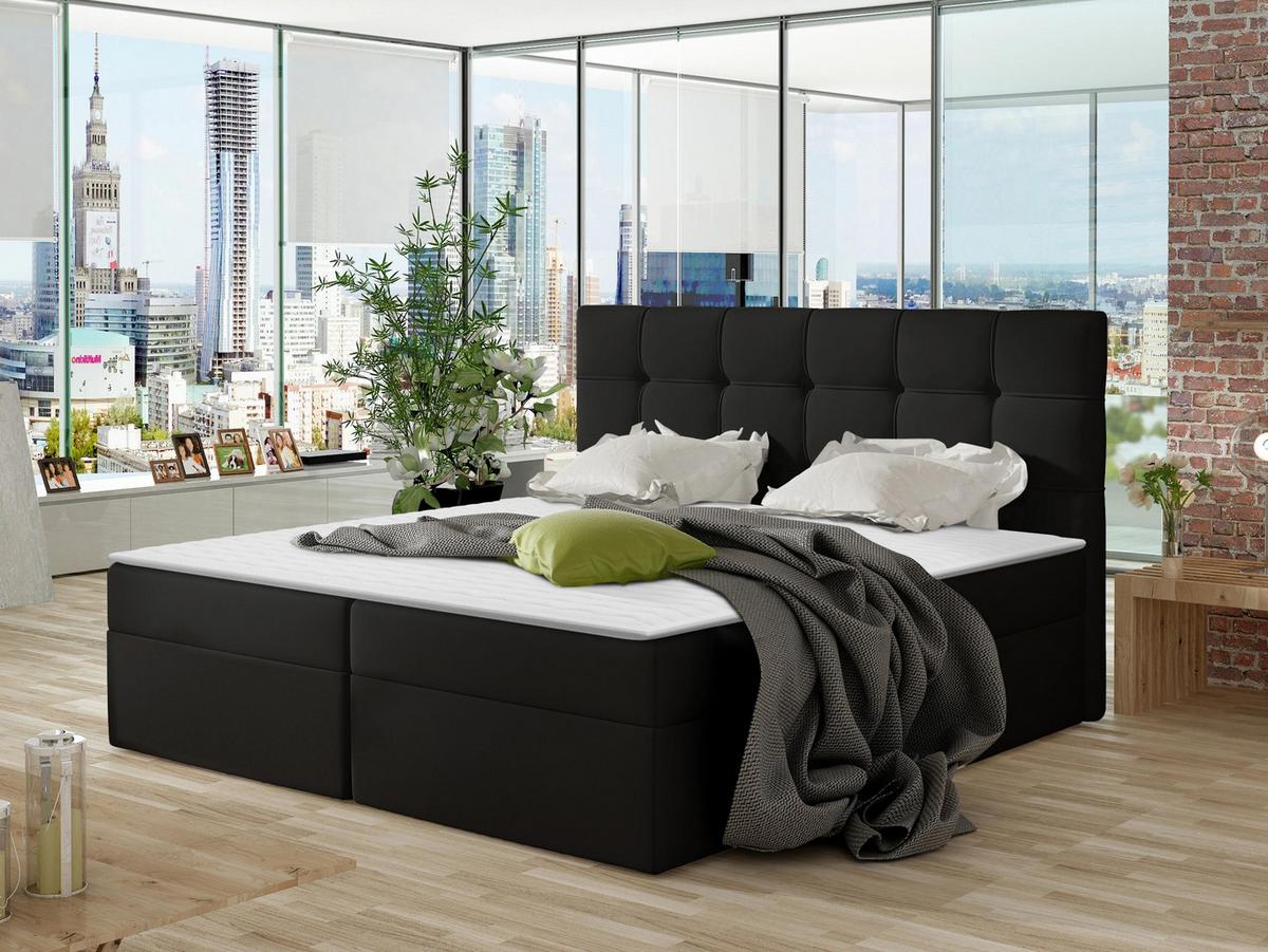 BOXBETT Nele - H3 - Schwarz, Holz/Holzwerkstoff (160/200cm) - MIRJAN24