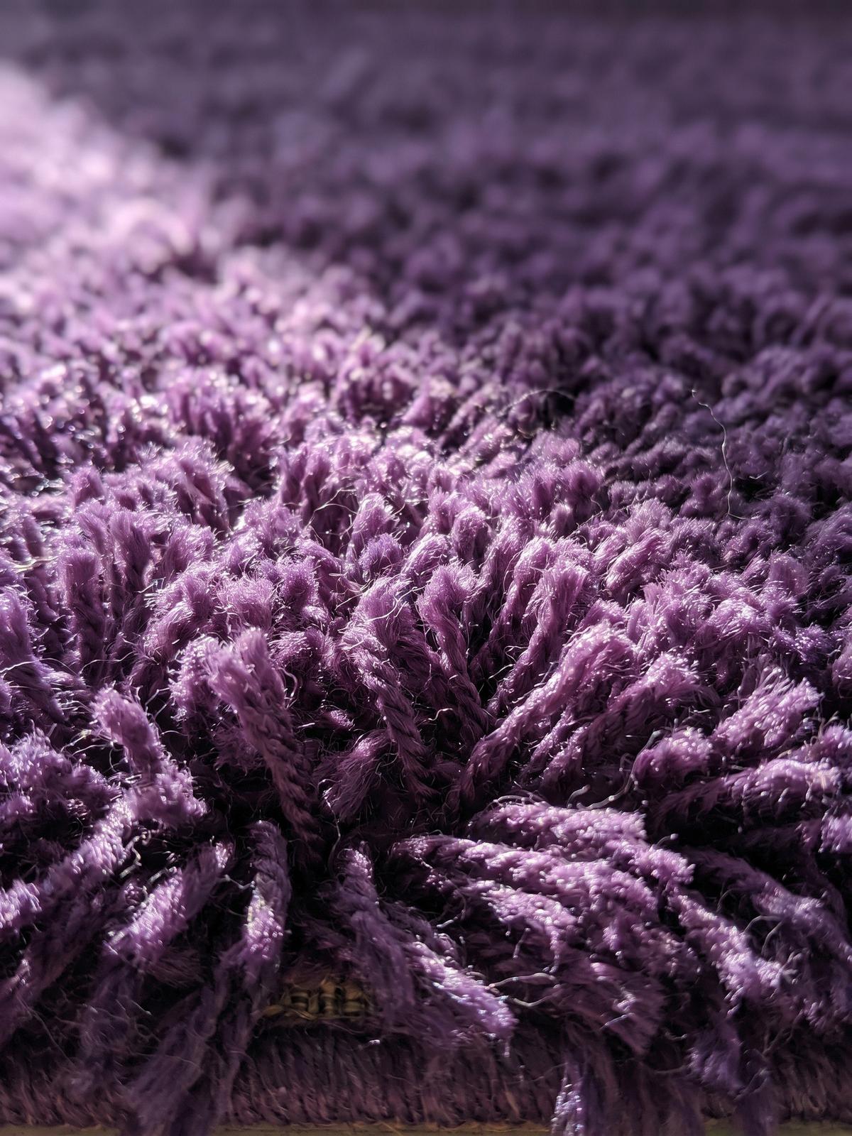 HOCHFLORTEPPICH SALZACH, einfarbig, aus Polypropylen, Violett, 80 x 250 cm - Lila, Textil (250/80cm) - KADIMA DESIGN