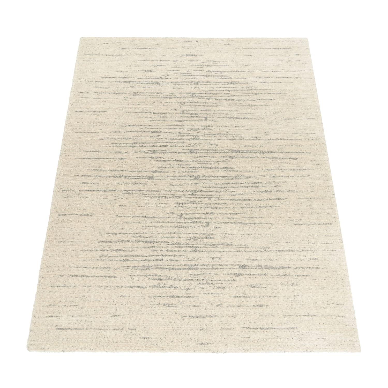 KURZFLORTEPPICH, meliert, aus Polyester, Creme, 120 x 170 cm - Beige, Textil (120/170cm) - KADIMA DESIGN