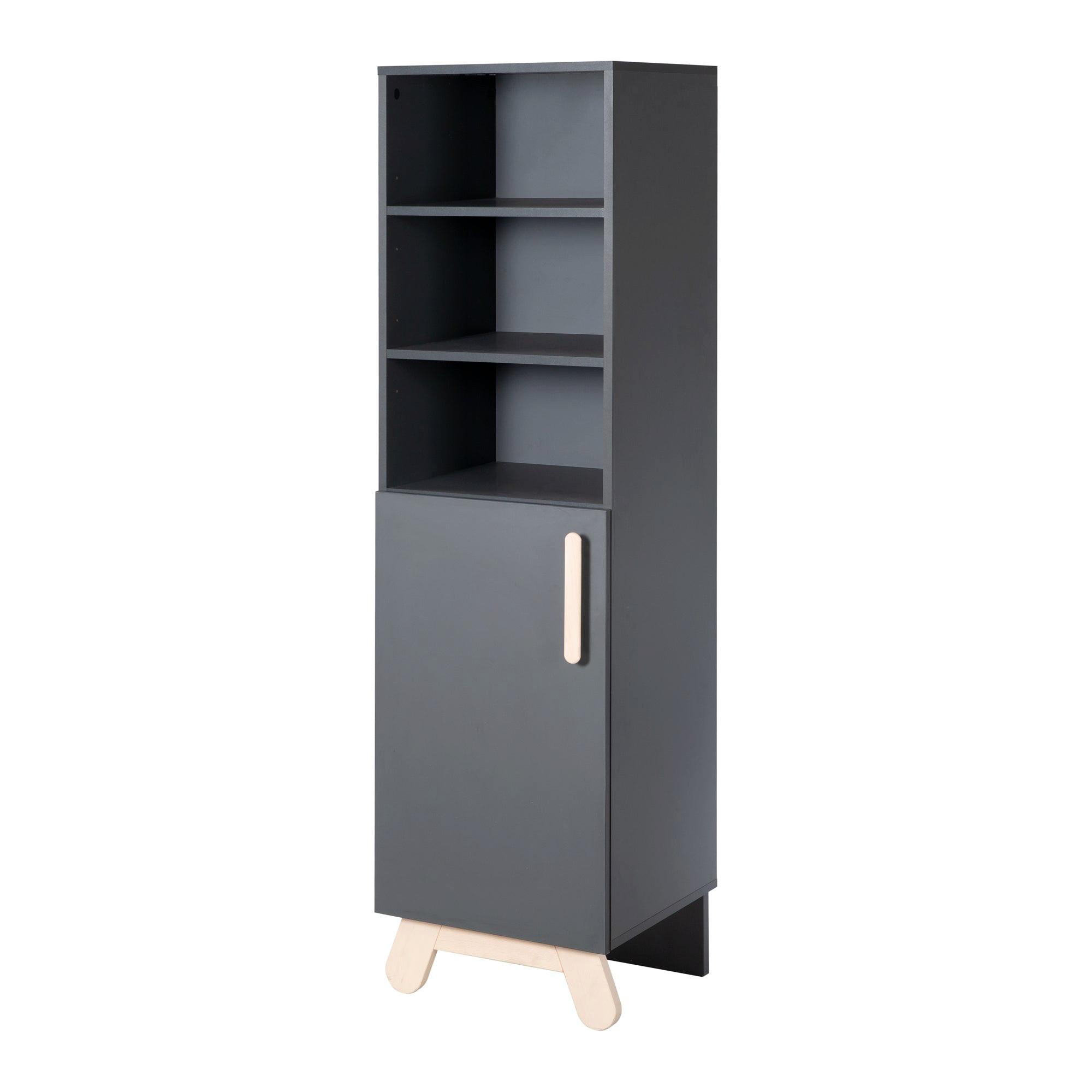 STANDREGAL Jara - Anthrazit, Holzwerkstoff (45/166.5/43cm) - Roba