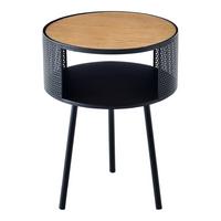 BEISTELLTISCH Bjørnsund 34/34/45 - Schwarz, Holzwerkstoff (34/34/45cm) - [en.casa]