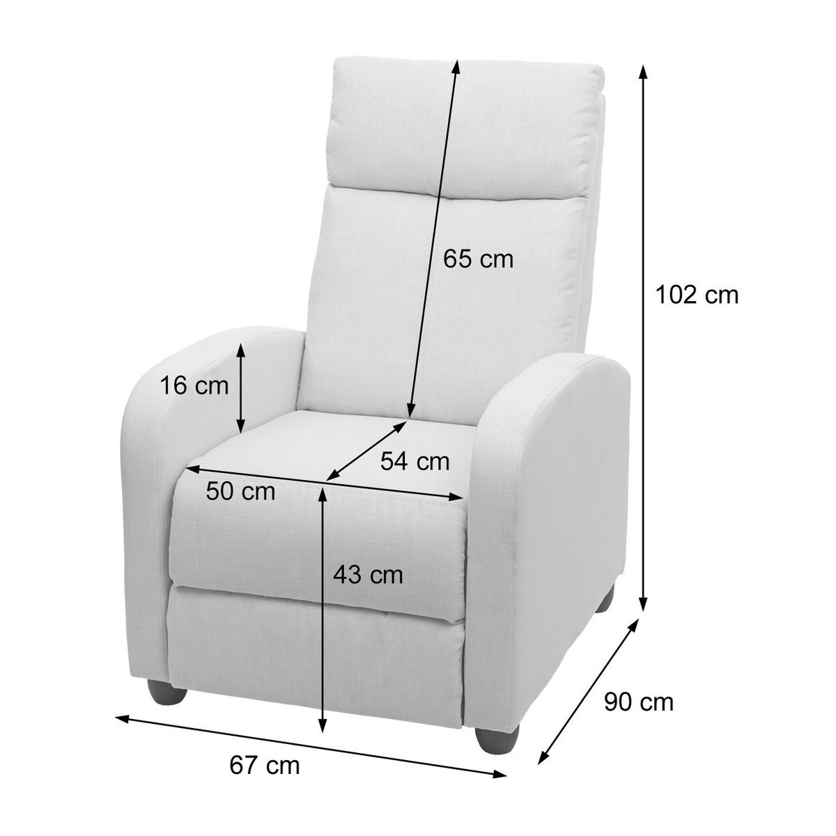 RELAXSESSEL Grau, Braun - Braun/Grau, Textil (67/102/90cm) - MCW