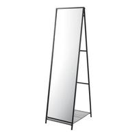 STANDSPIEGEL Ruffano - Schwarz, Glas/Metall (40/160/148.5cm) - [en.casa]