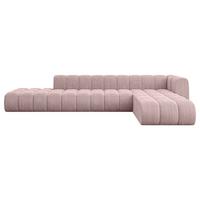 ECKSOFA modulares Sofa Zuvon-L2 - 387x177x70 cm Rosa - Rosa, Holzwerkstoff/Textil (387/177cm) - ALTDECOR