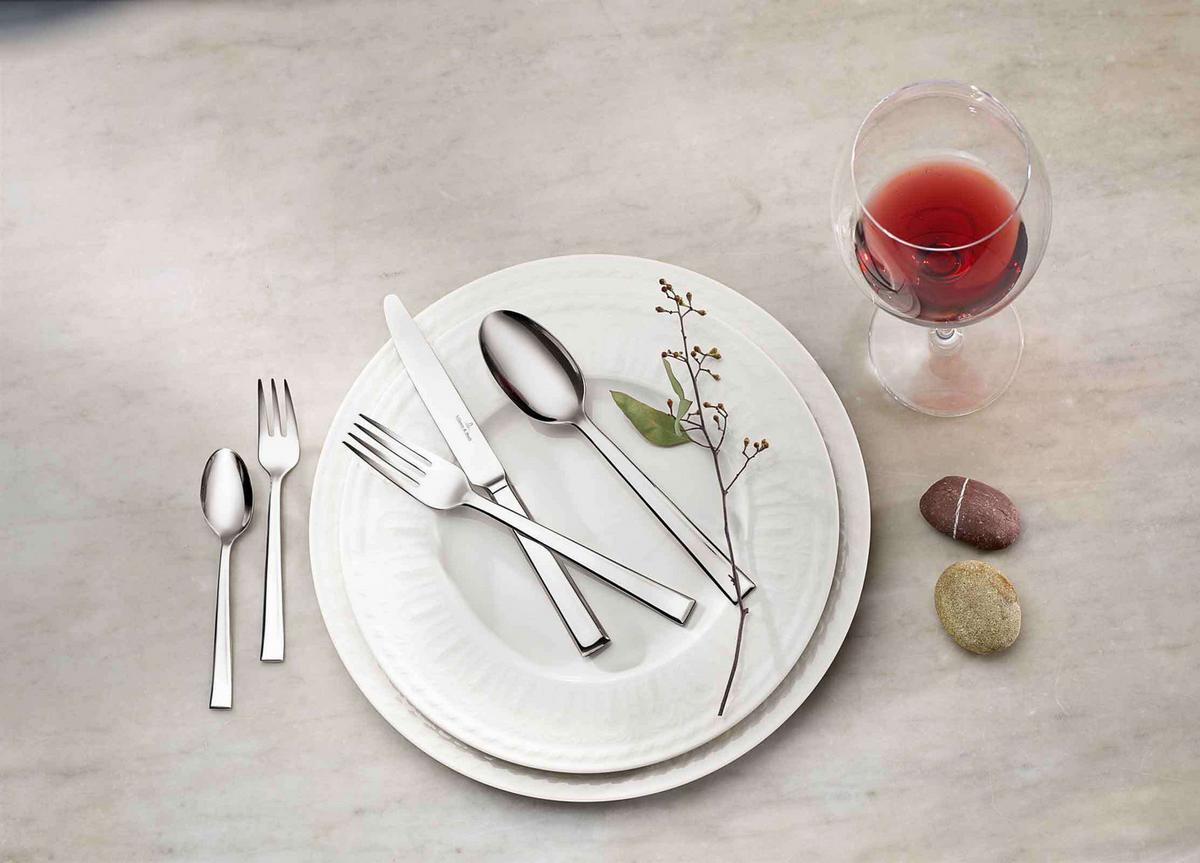 TAFELBESTECK Victor silber 144-tlg. - Silberfarben, Metall - Villeroy & Boch
