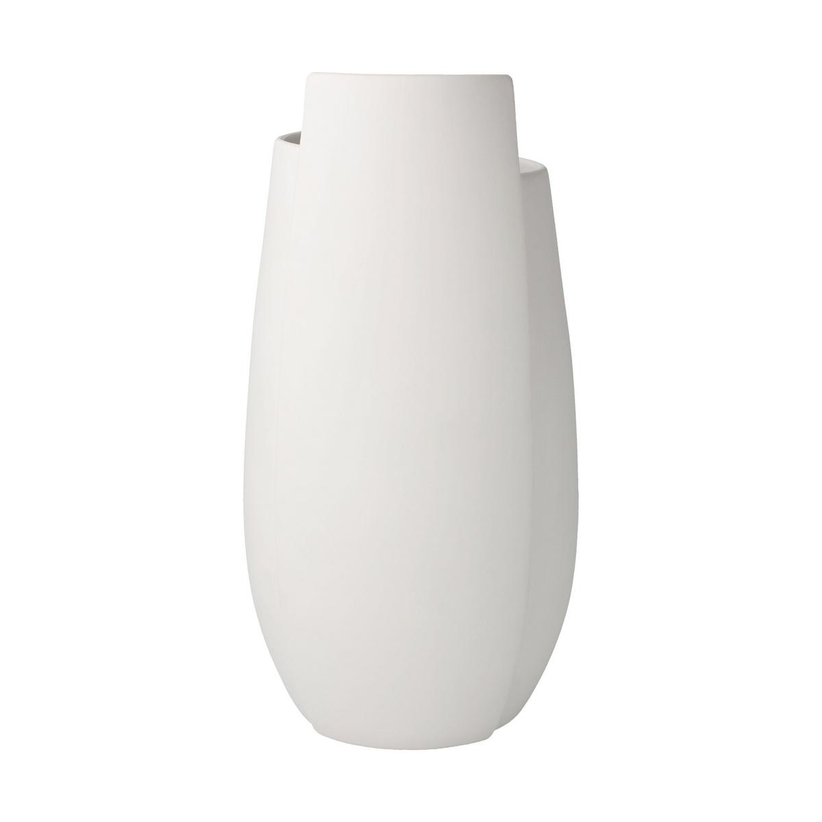 VASE Ova weiß 21 cm - Weiß, Keramik (21cm) - Goebel
