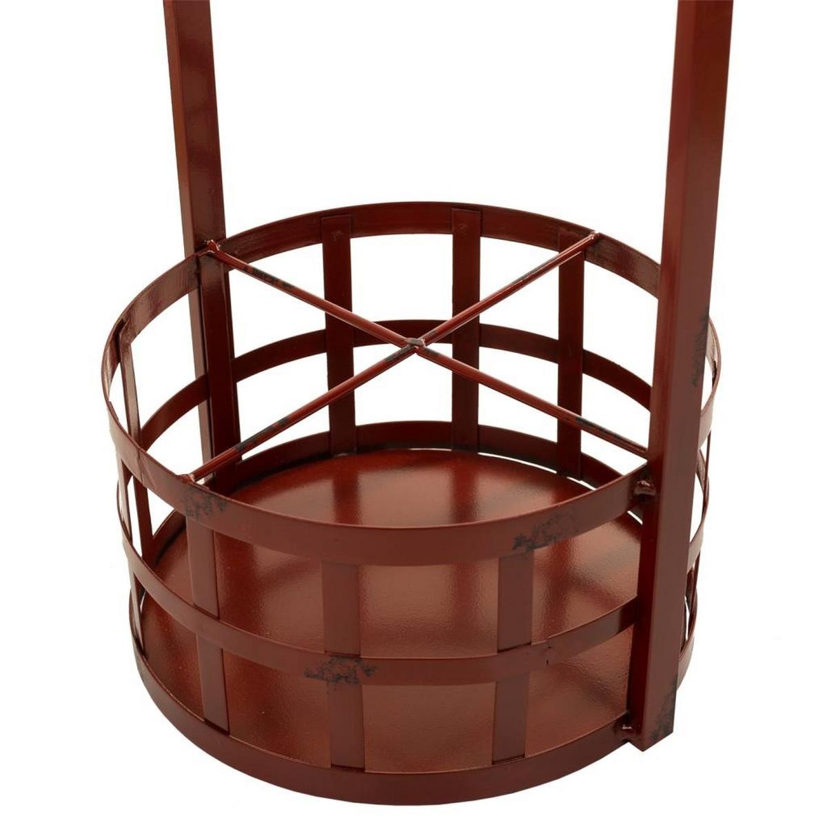 WEINREGAL aus Metall, 42x60cm - Rot, Metall (42/42/60cm) - Wanderlust