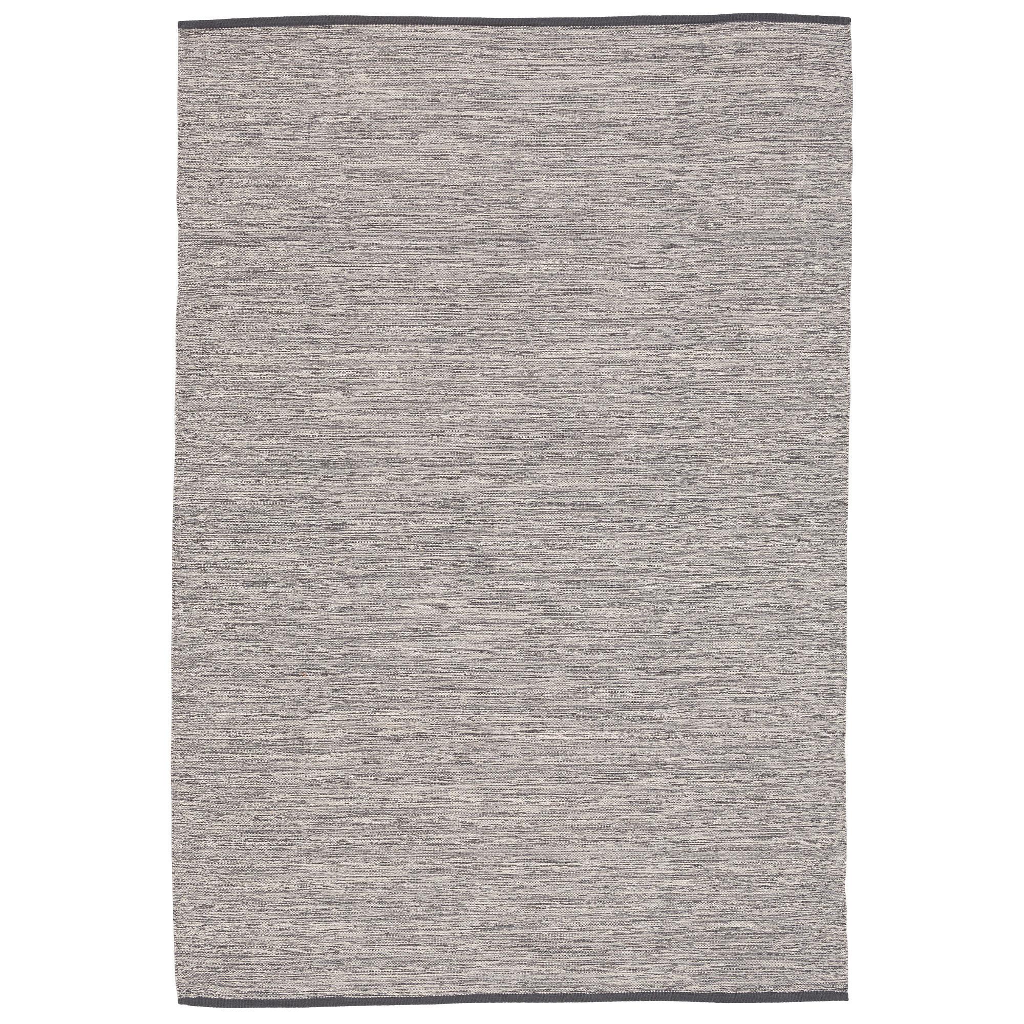 BAUMWOLLE NATUR KELIM TEPPICH EASY MELIERT - Grau, Textil (120/180cm) - Pergamon