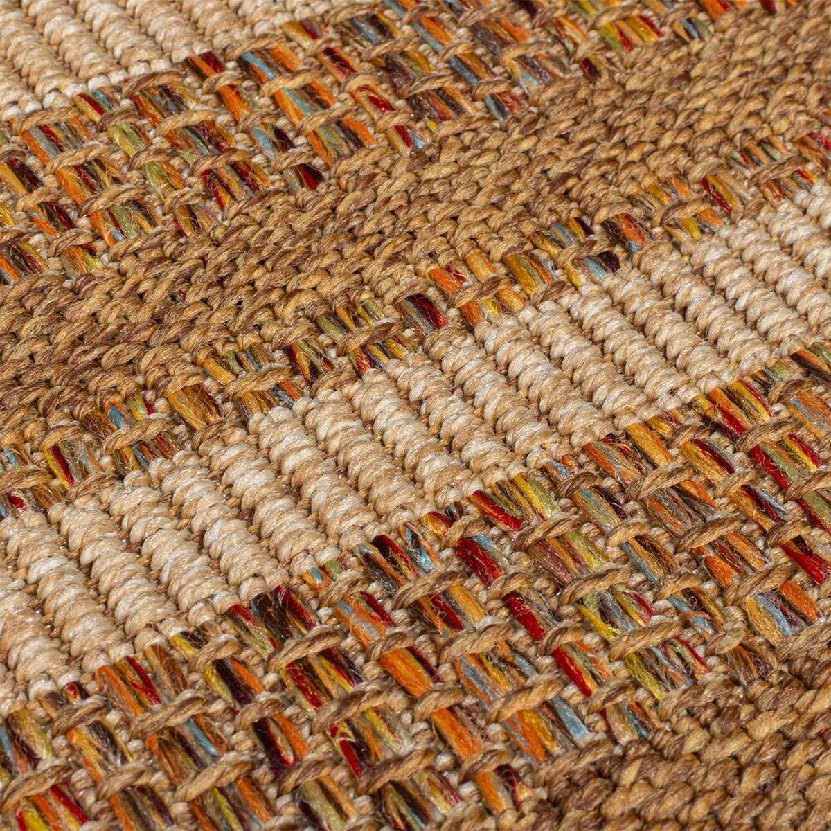 OUTDOORTEPPICH Waschbar CLYST, im Boho-Stil, aus Polypropylen, Ocker, 120 x 170 cm - Braun, Textil (120/170cm) - KADIMA DESIGN