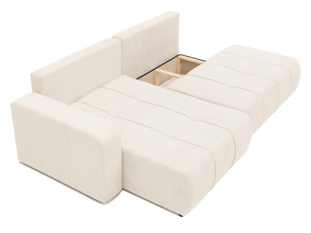 ECKSOFA Furyn O Boucle, Seite: Links - Hellbraun/Schwarz, Holzwerkstoff/Kunststoff (262/145cm) - MIRJAN24
