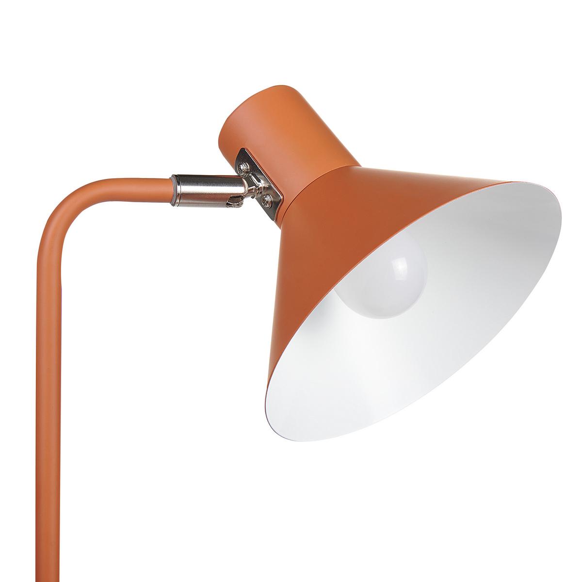 STEHLAMPE Orange Rimava - Orange, Metall (23/23/154cm) - Beliani
