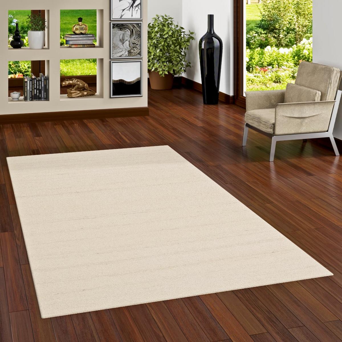 NATUR TEPPICH BERBER ARUNA MELIERT - Beige, Textil (140/200cm) - Pergamon