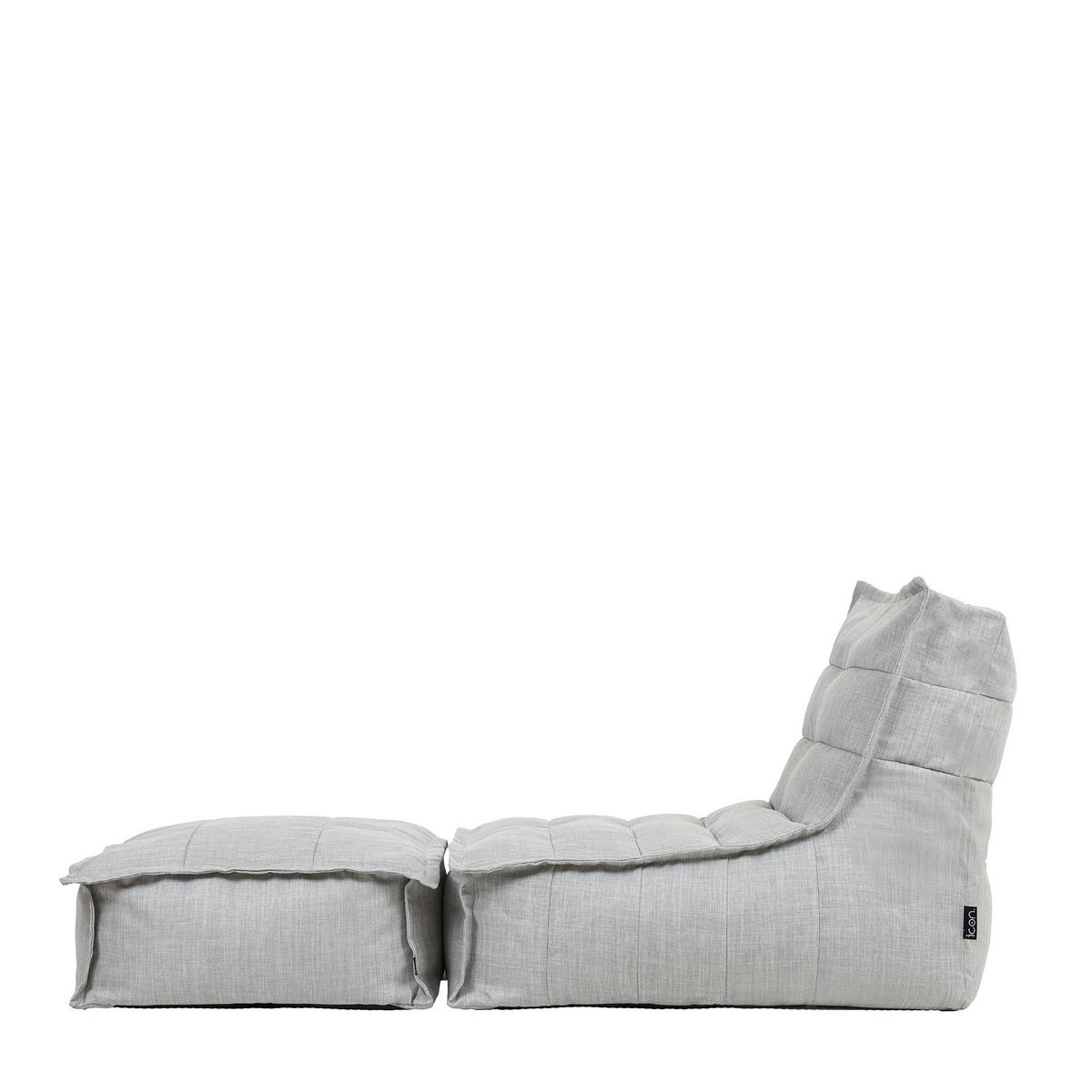 OUTDOORSITZSACK Skandi mit Hocker - Grau, Kunststoff/Textil (75/75/96cm) - icon