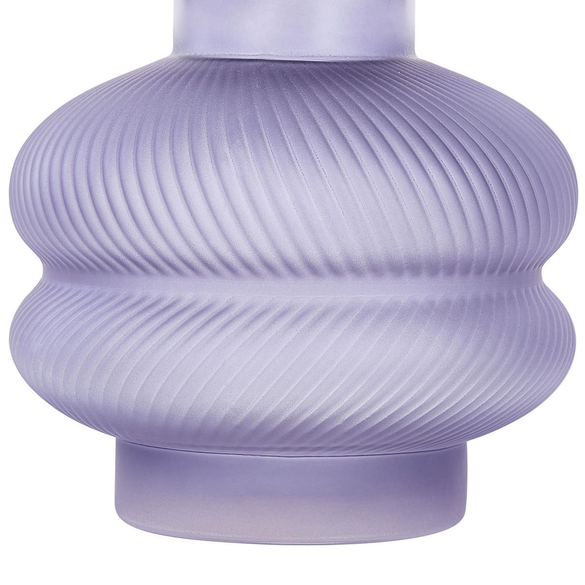 BLUMENVASE Glas violett Rodia - Violett, Glas (24cm) - Beliani